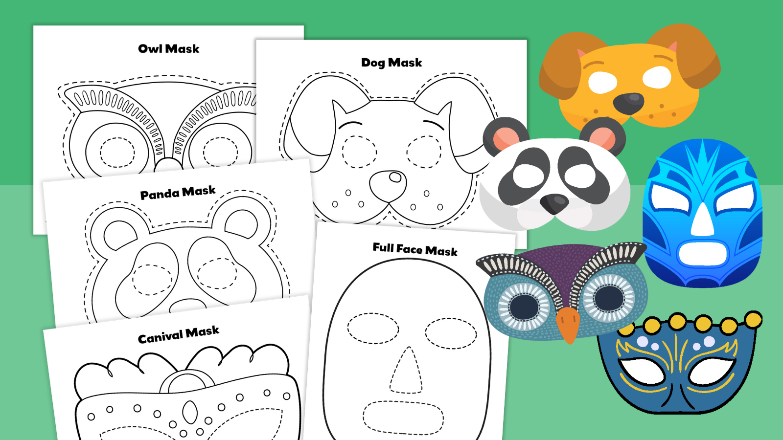 Free Printable Masks To Color