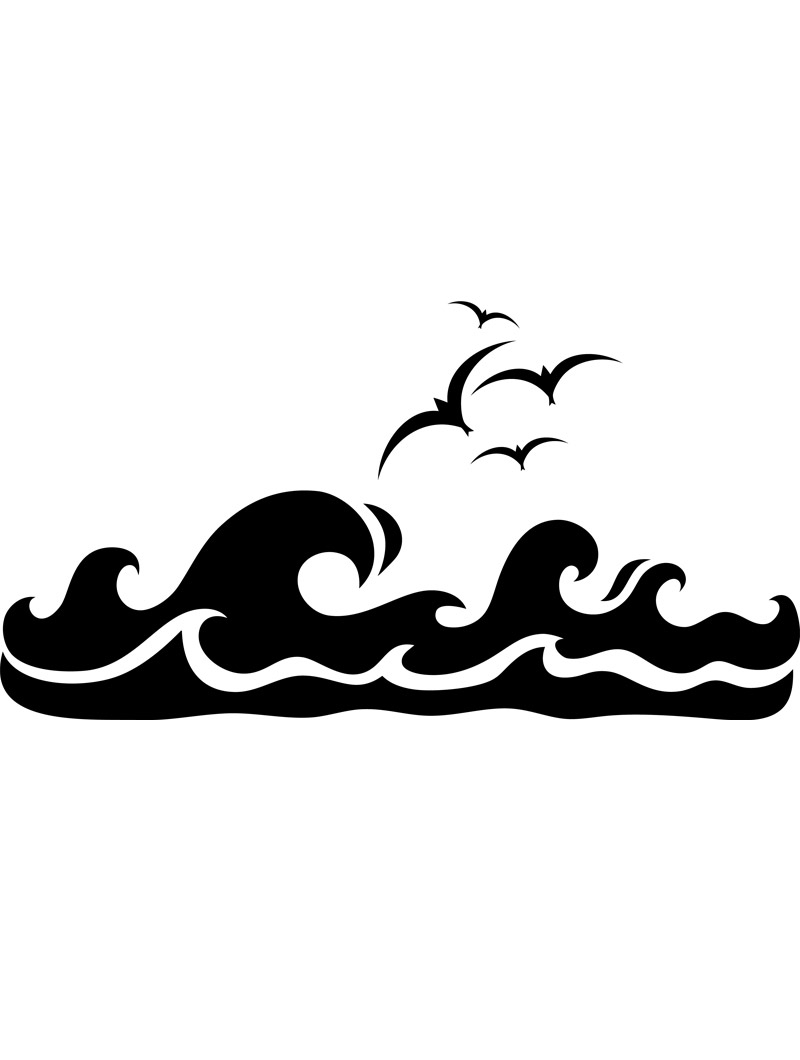Free Printable Ocean Wave Template