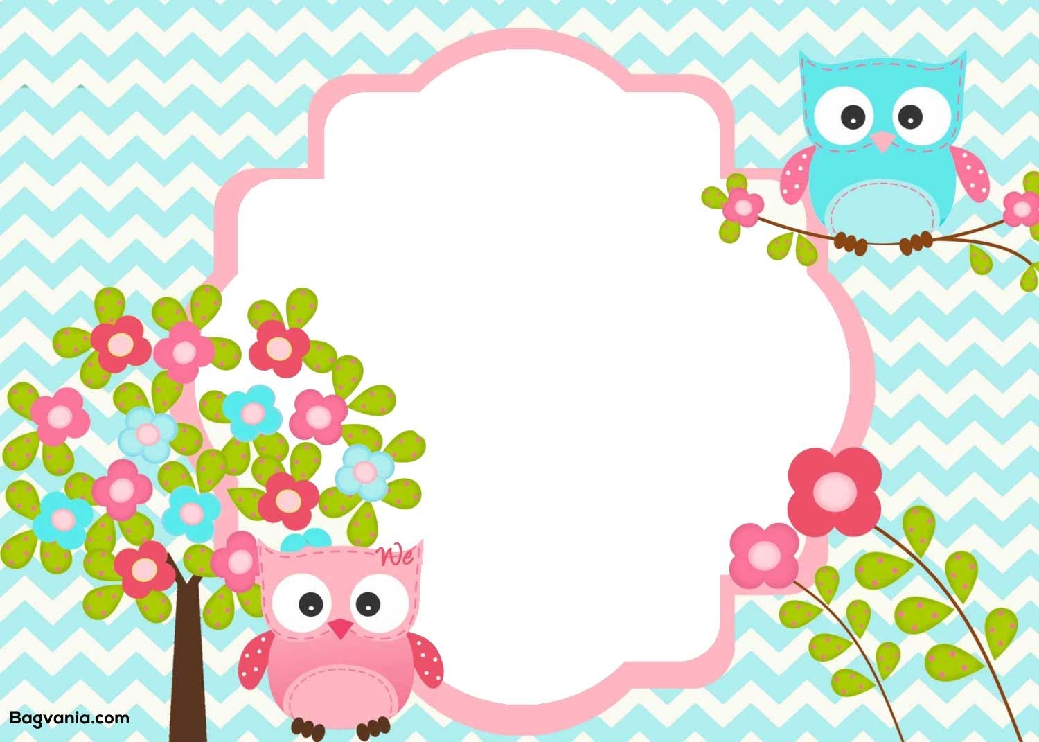 FREE Printable Owl Birthday Invitation