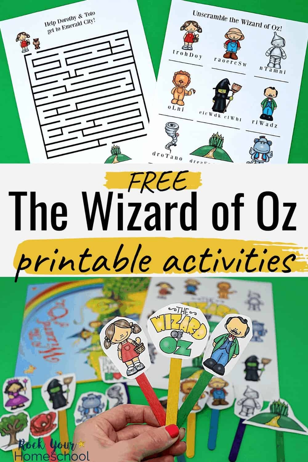 Free Printable Pack Of Wizard Of Oz Learning Fun Rock Your Homeschool