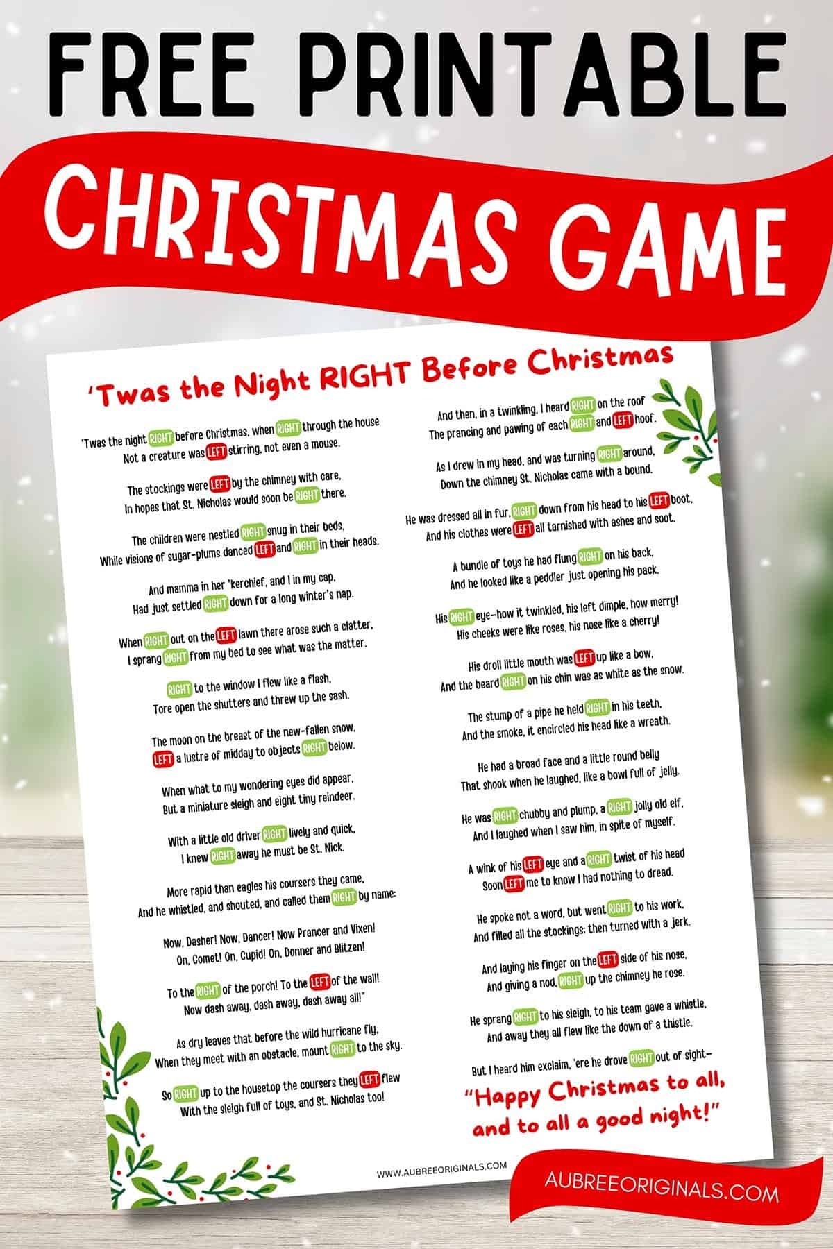 Free Printable Christmas Games And Answers