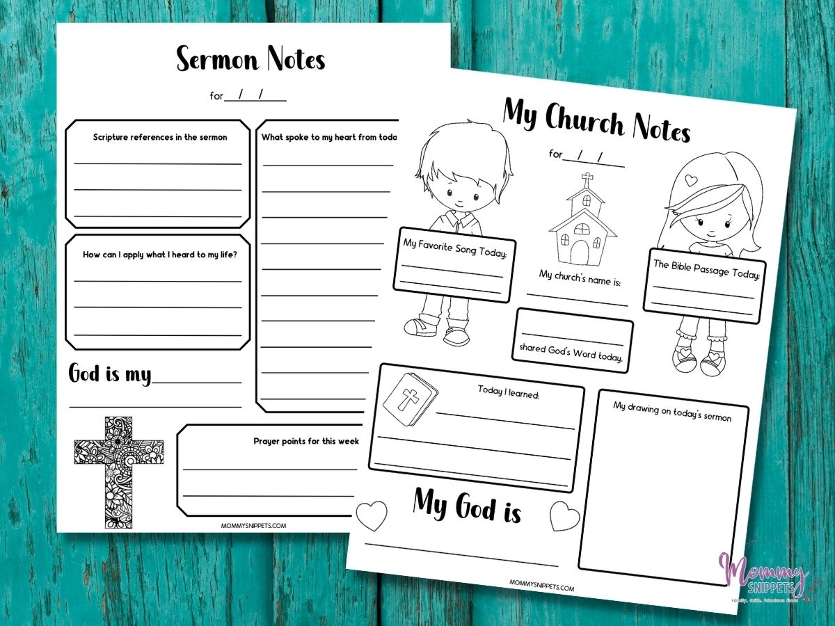 Free Printable Sermon Notes For Kids Engage Kids In Church