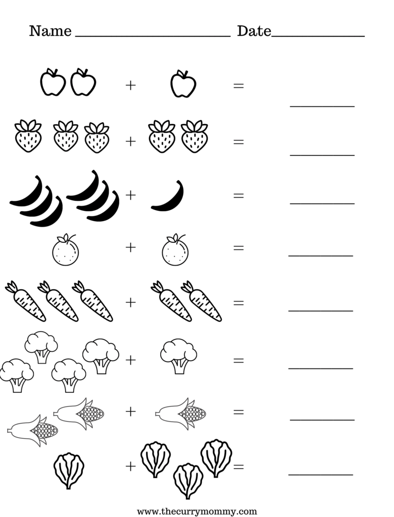 Free Printable Worksheets For Kids The Curry Mommy