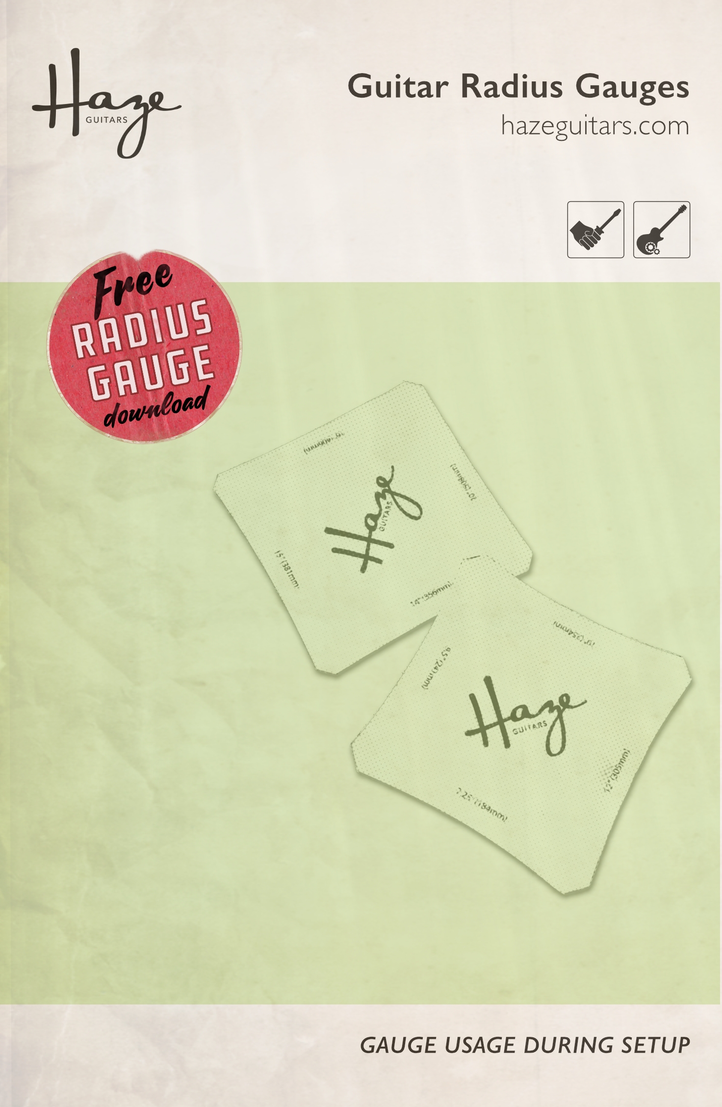 Free Radius Gauges And Their Many Uses Haze Guitars