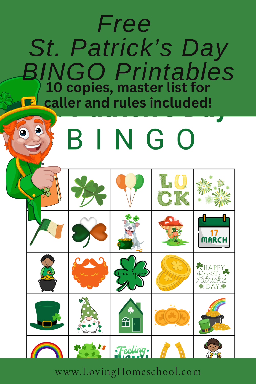 St PatrickS Day Bingo Printables Free