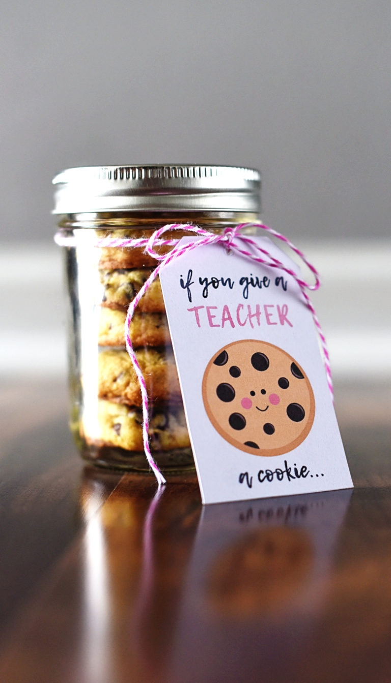 Free Teacher Gift Printable If You Give A Teacher A Cookie Bre Pea