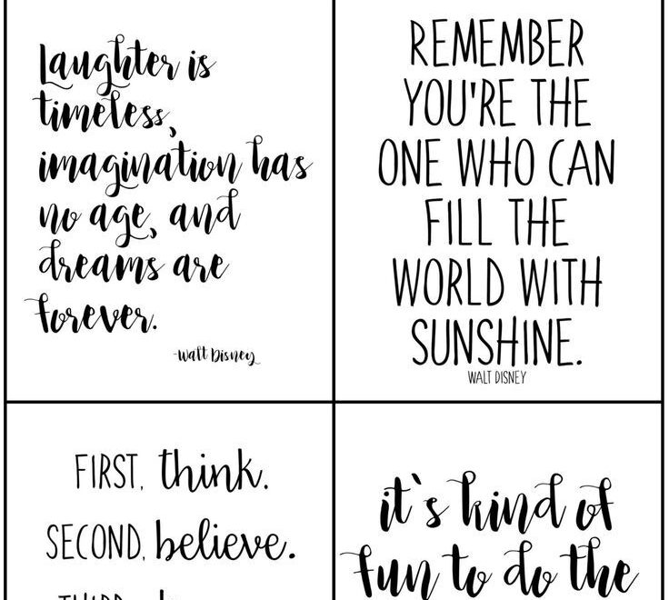 FREE Walt Disney Quote Printables Houston Mommy And Lifestyle Blogger Moms Without Answers