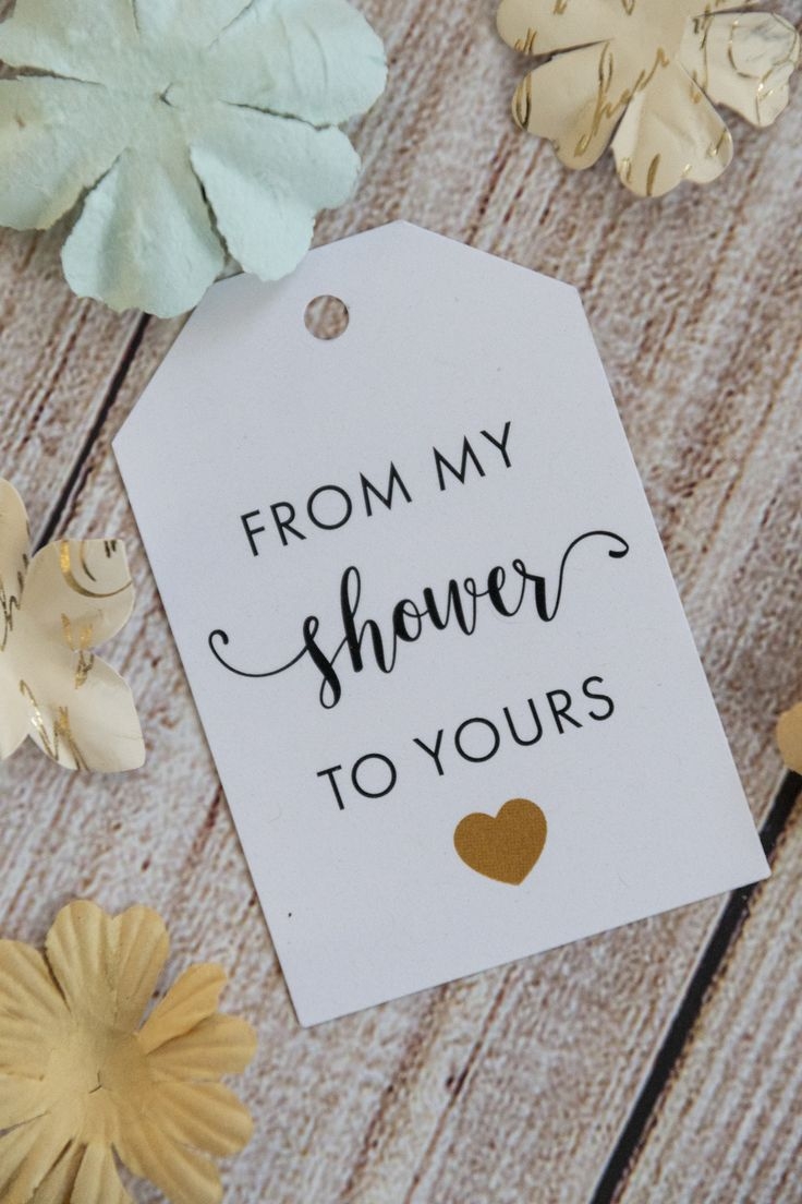 From My Shower To Yours Gift Tags