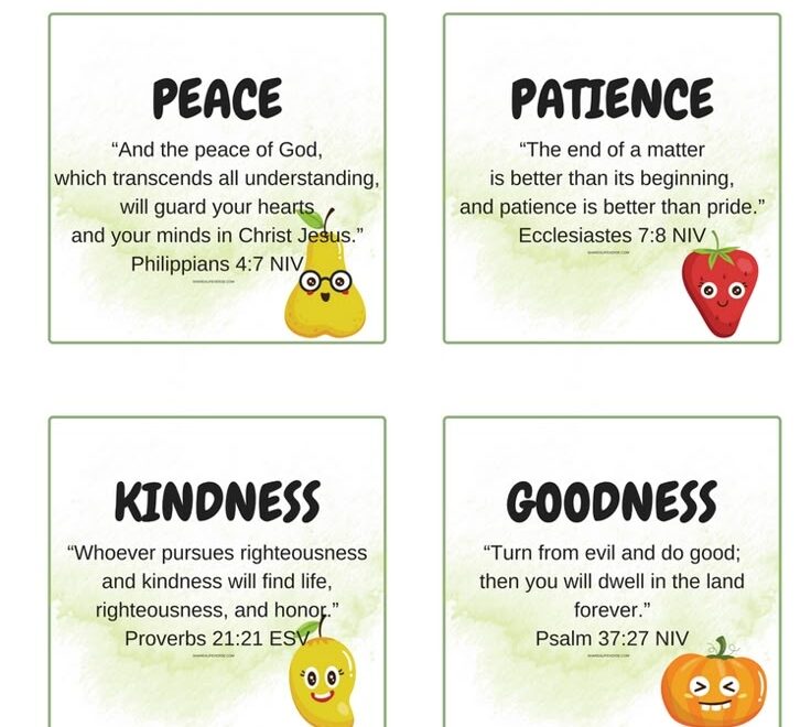 Fruit Of The Spirit Free Printable For Kids And Adults Cute Freebies For You
