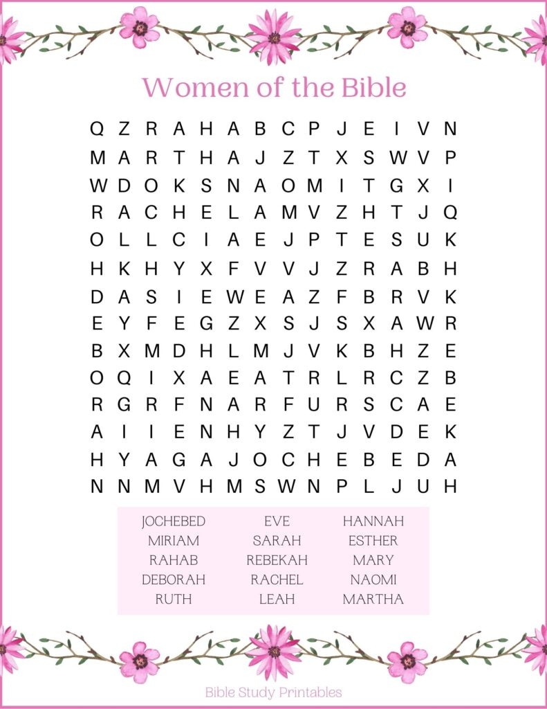 Fun Bible Word Search Puzzles
