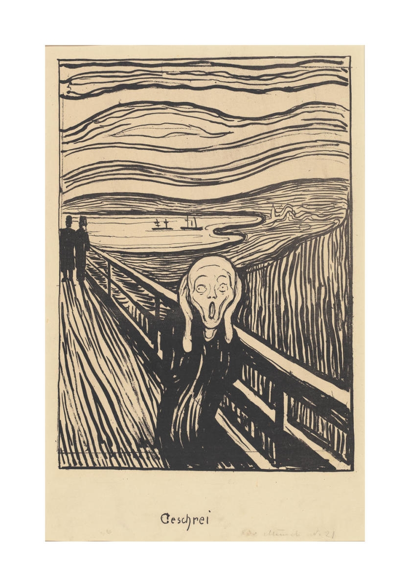 Geschrei The Scream 1895 By Edvard Munch Paper Print Custom Prints And Framing From The National Gallery Of Art Washington D C 