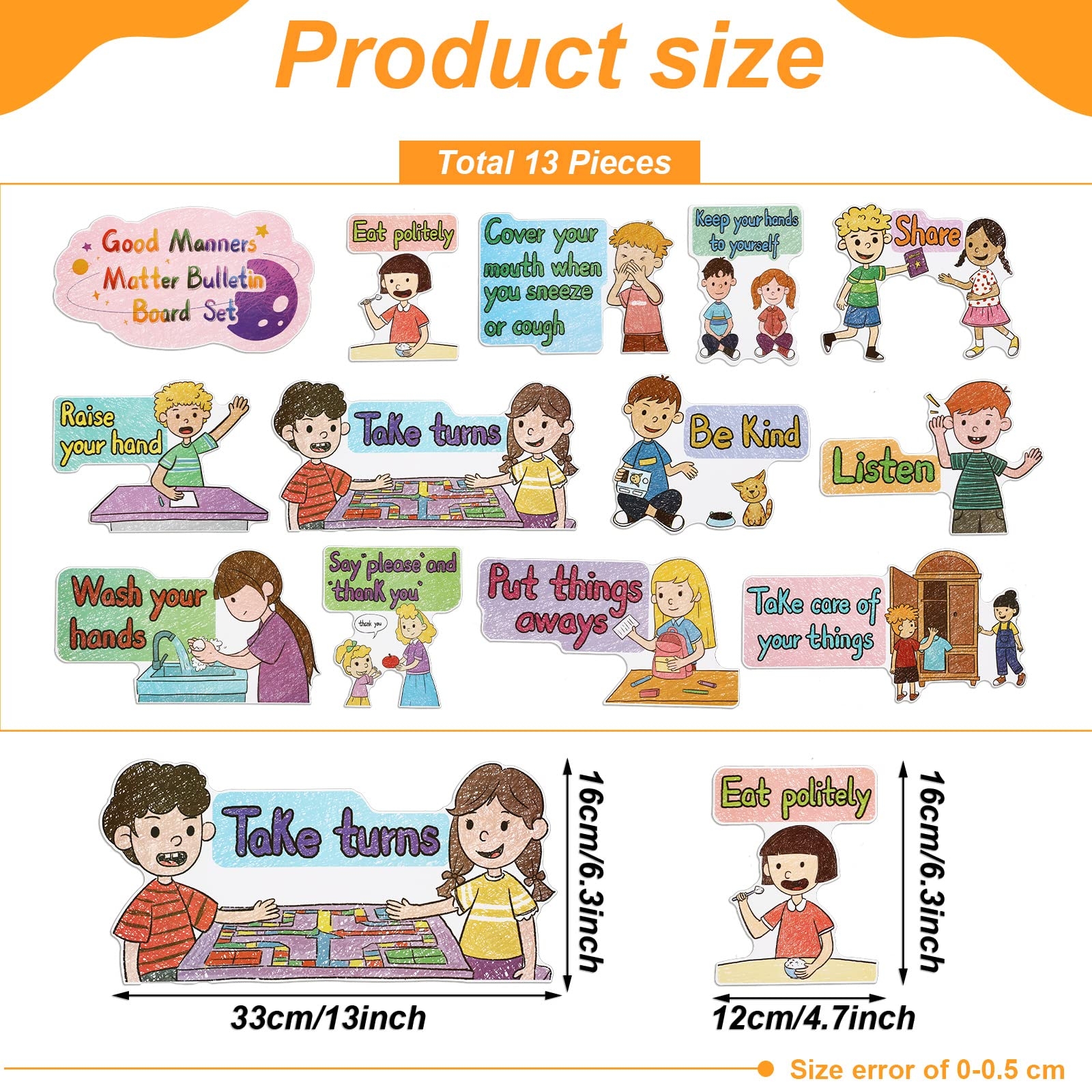 Geyee Classroom Rules Educational Posters For Kindergarten Preschool Pack Of 13 Buy Online At Best Price In KSA Souq Is Now Amazon sa Office Products