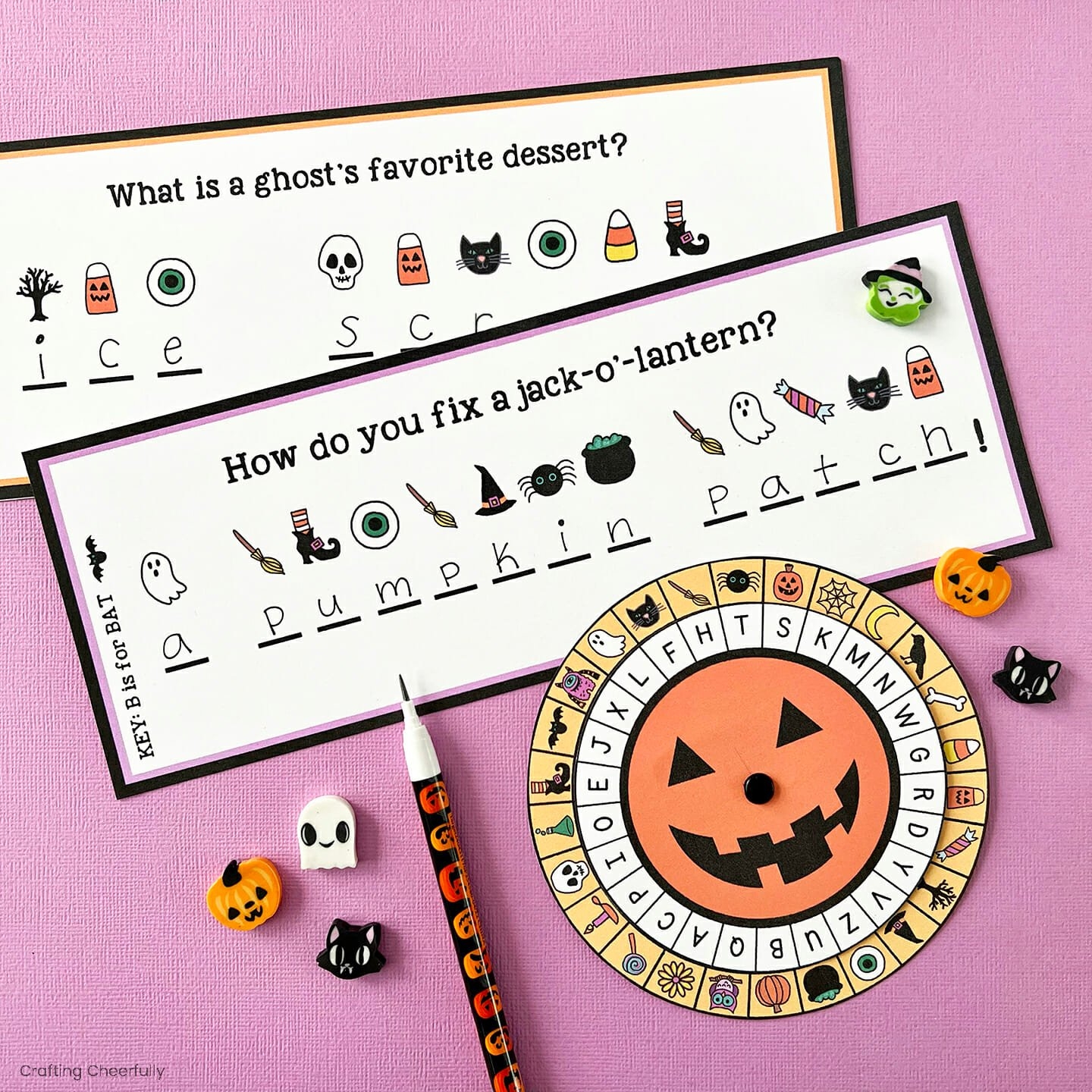 Halloween Decoder Wheel Free Printable Crafting Cheerfully