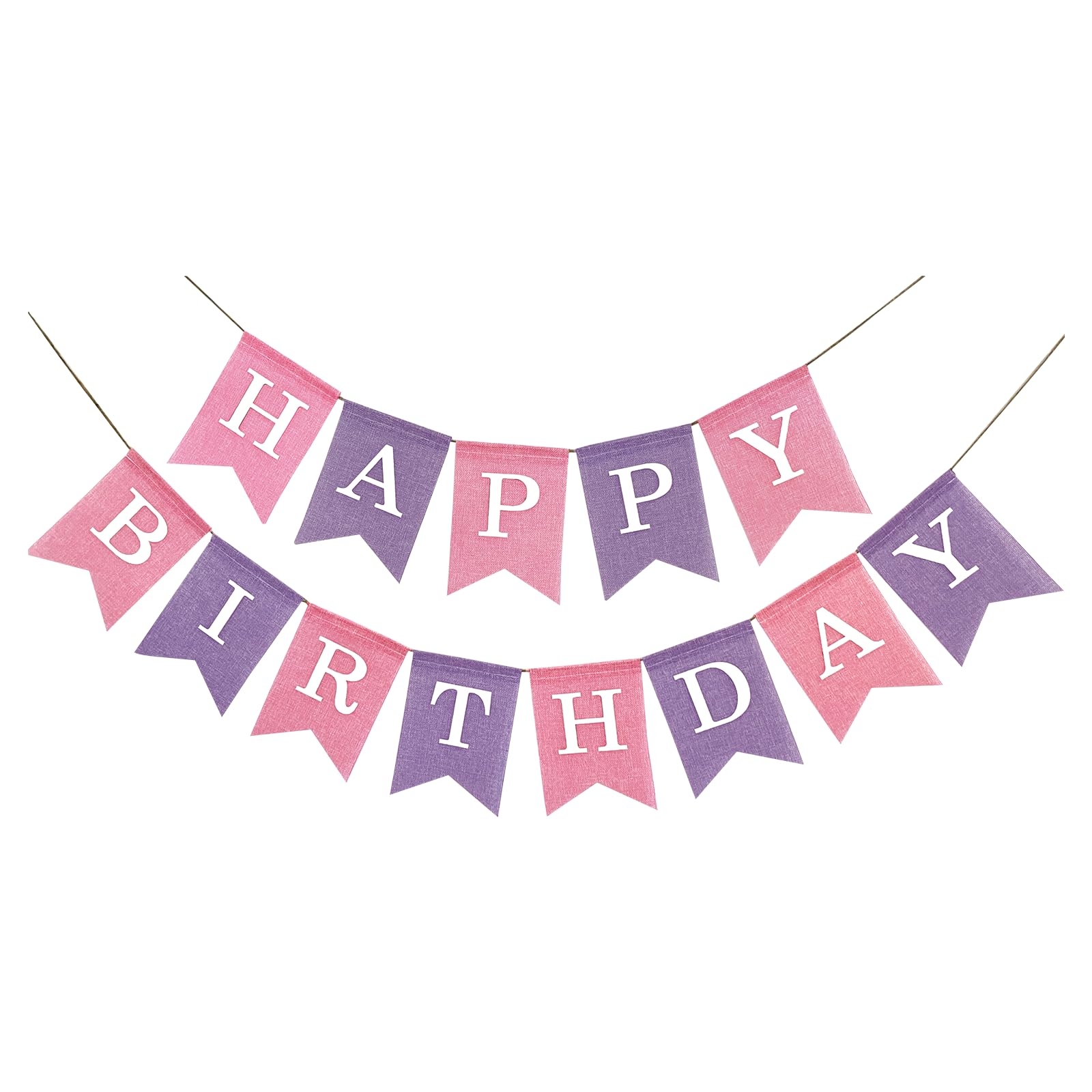 Happy Birthday Banner Printable Pink