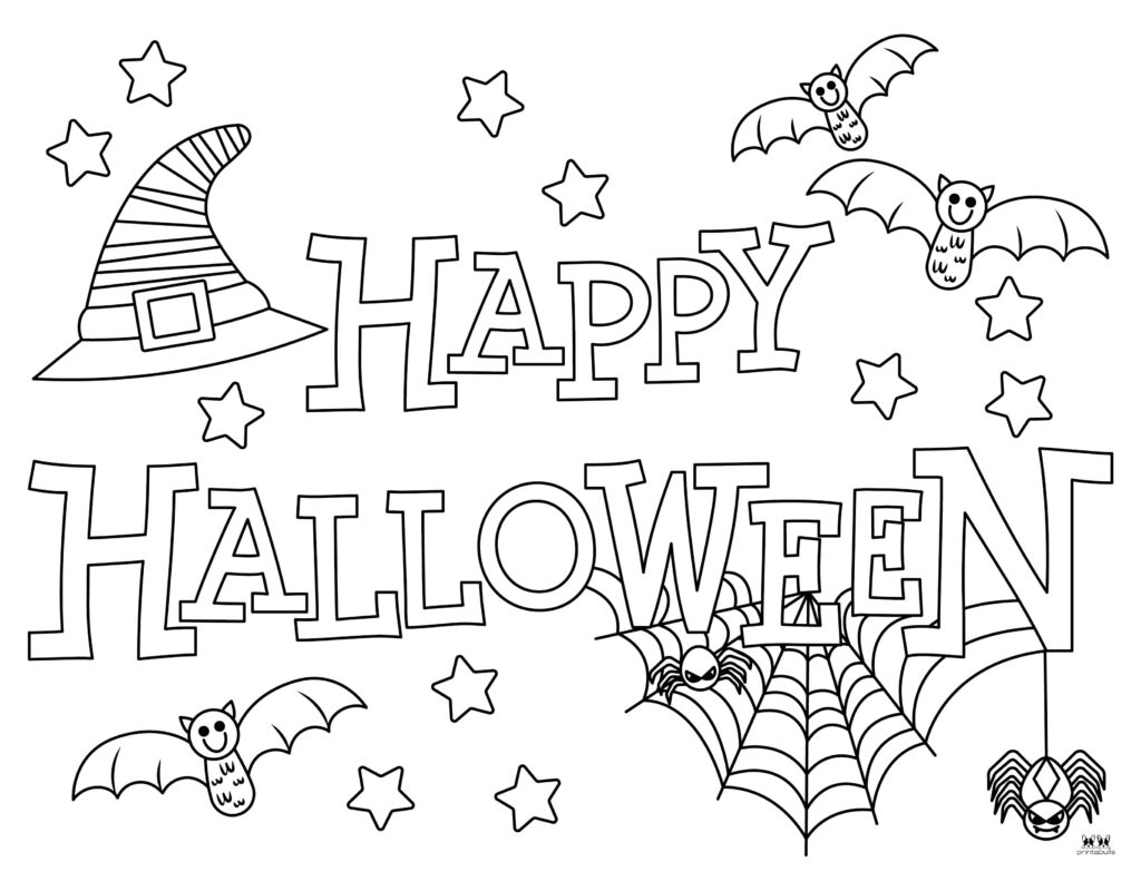 Happy Halloween Coloring Pages 28 FREE Pages Printabulls