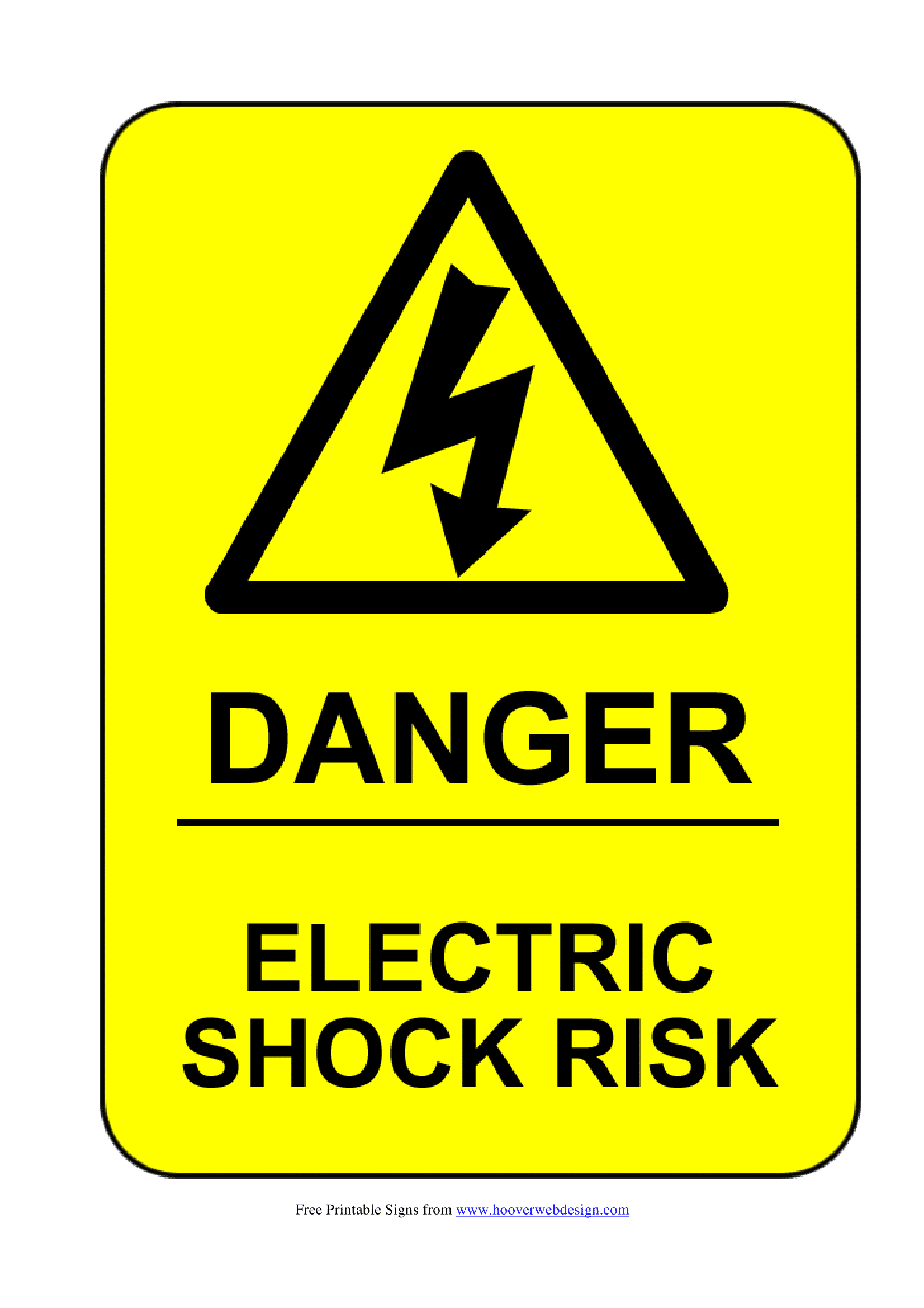 Health And Safety Signs Poster Template