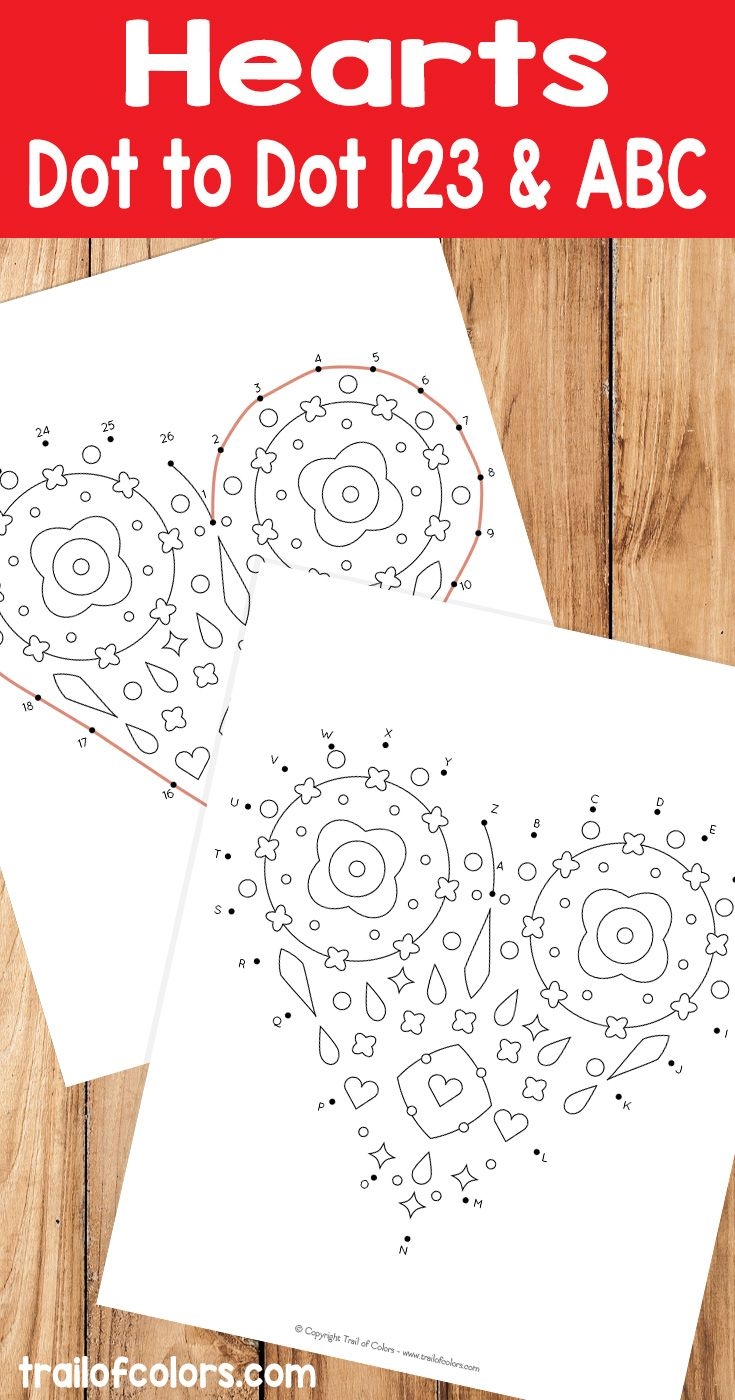 Valentine Dot To Dot Printables