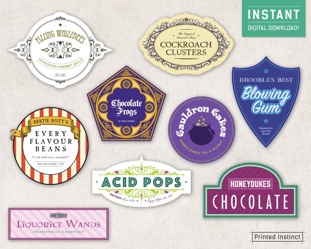 Honeydukes Labels