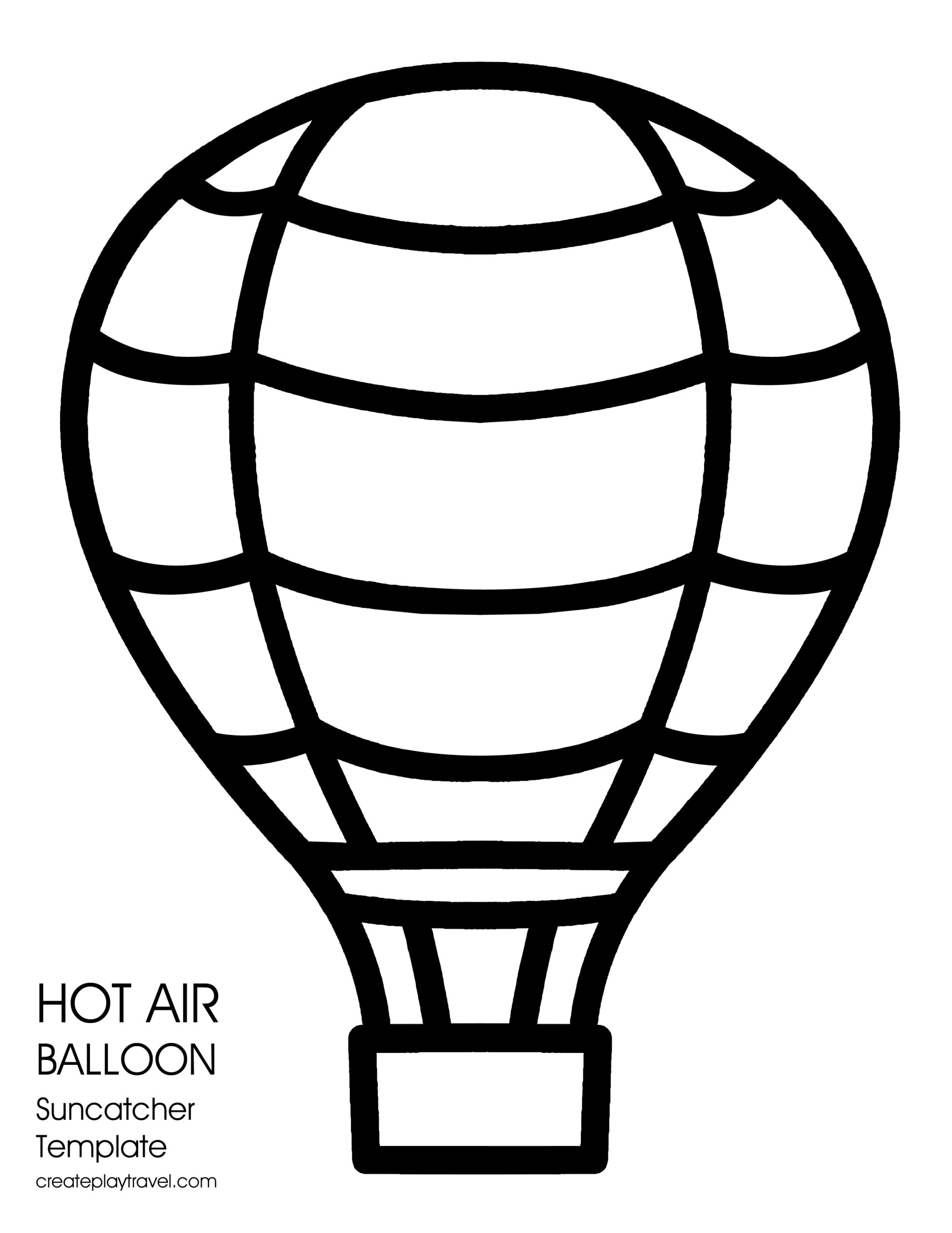 Hot Air Balloon Suncatchers Kids Craft
