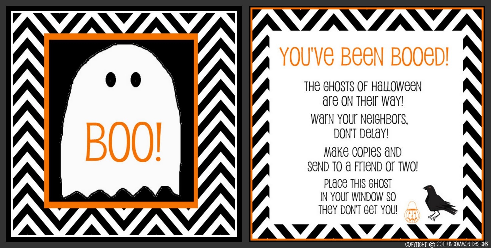 IVe Been Booed Free Printable