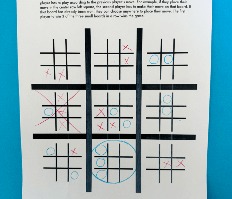 How To Play Ultimate Tic Tac Toe With Printable Teach Beside Me