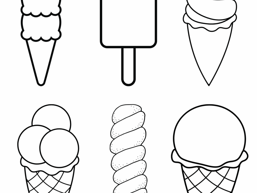 Ice Cream Outlet For Coloring