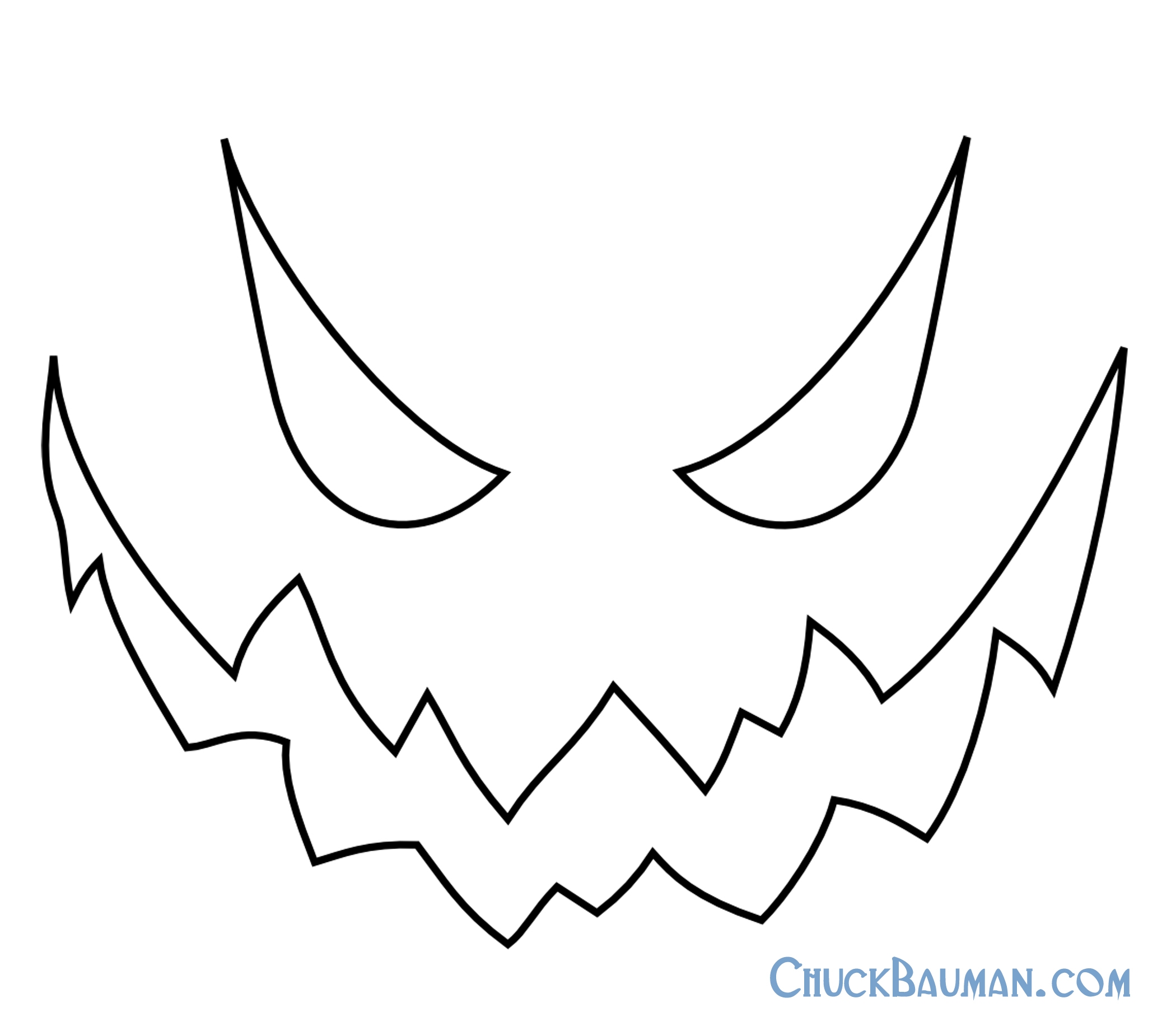 Jack O Lantern Outline Printable