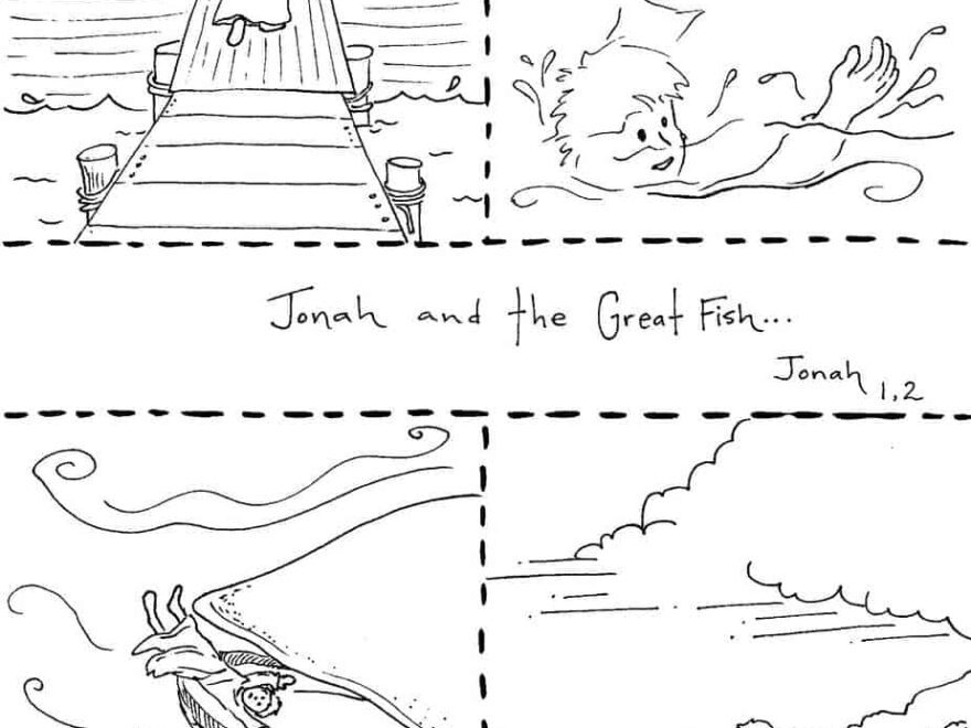 Jonah And The Whale Coloring Pages