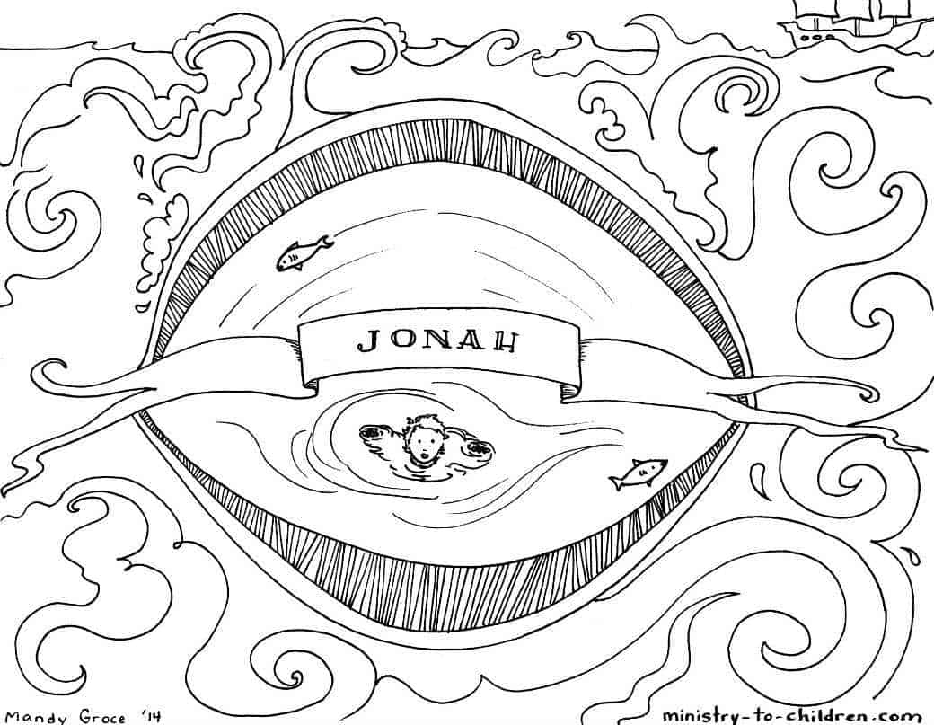 Jonah Bible Coloring Page Ministry To Children