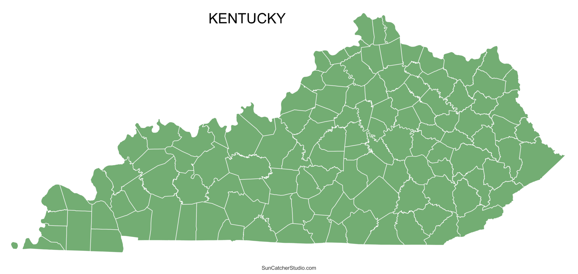 Printable Map Of Kentucky Counties