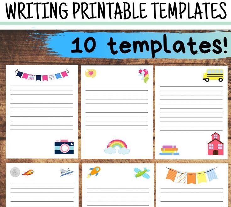 Kid Friendly Letter Writing Printable Templates Pack