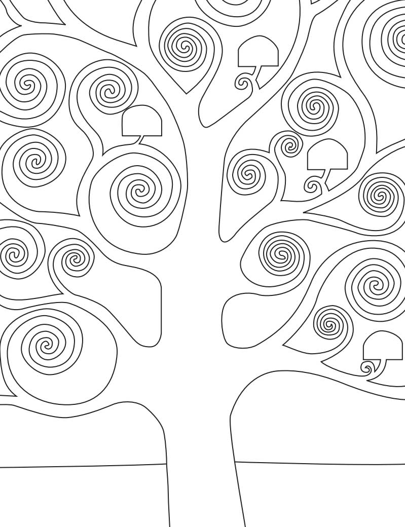 Klimt Tree Of Life Coloring Page Free Printable Sheets For Kids