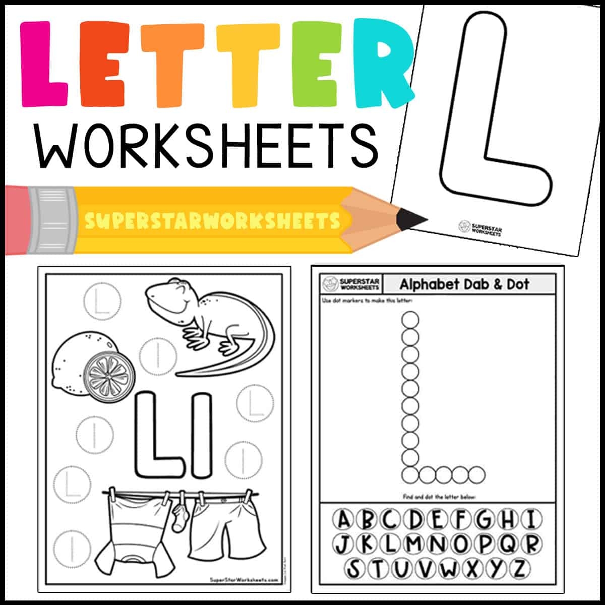 Letter L Free Printable Worksheets