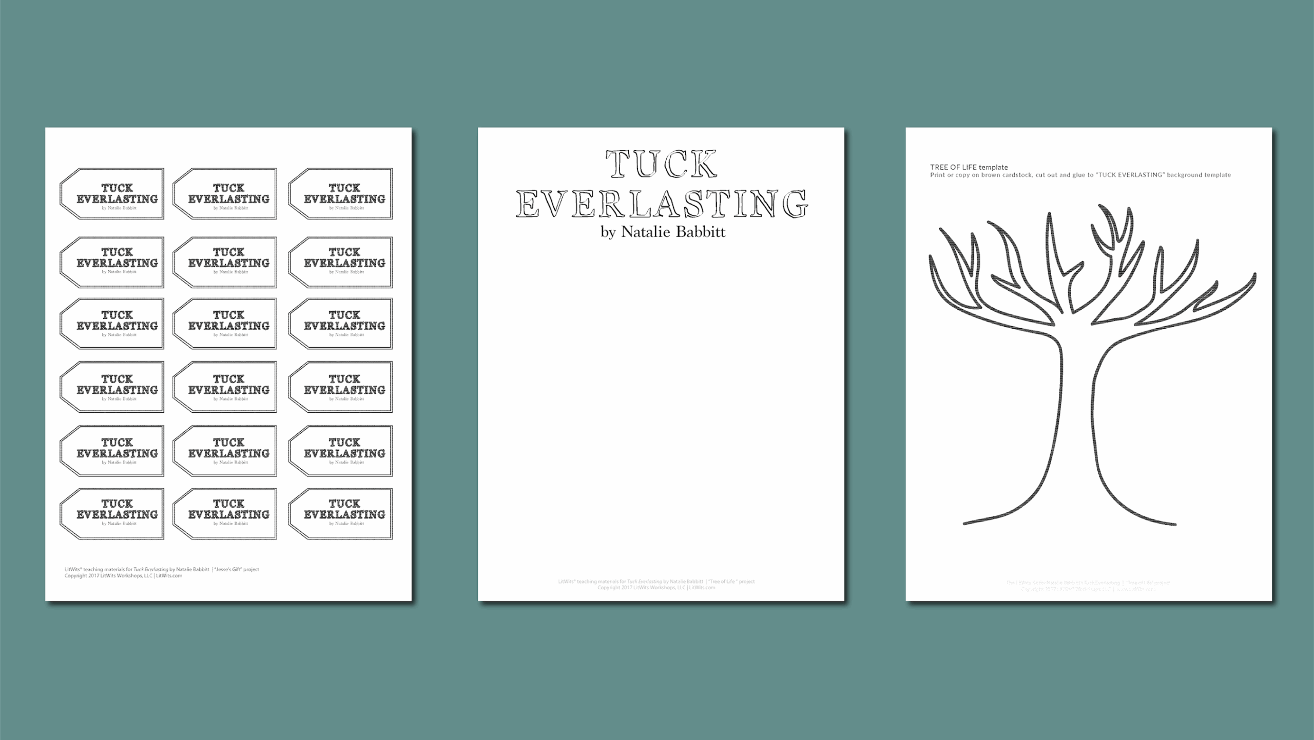 LitWits Printables For TUCK EVERLASTING