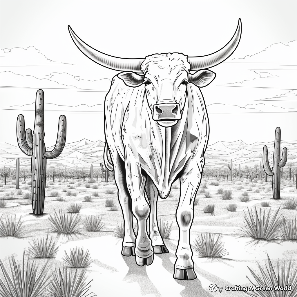 Free Printables Of Longhorn Cattle