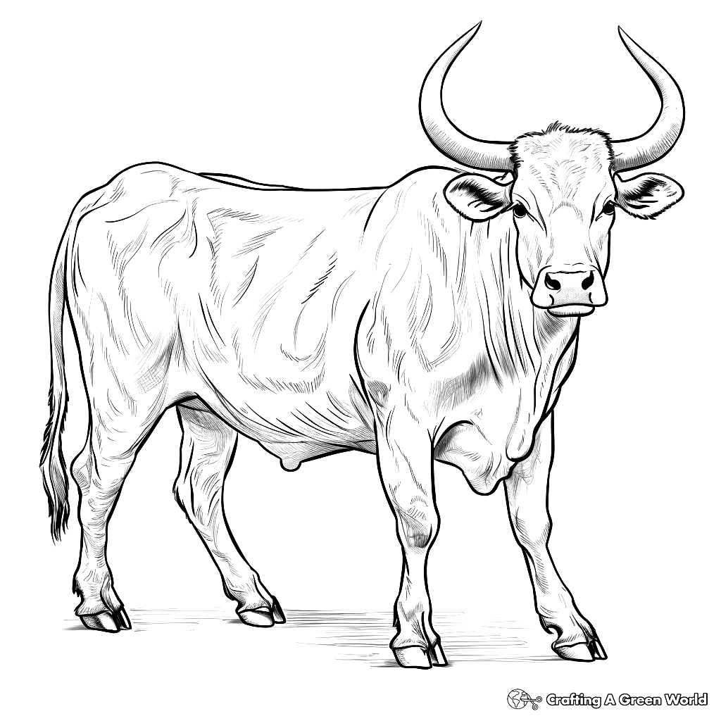 Longhorn Coloring Pages Free Printable 