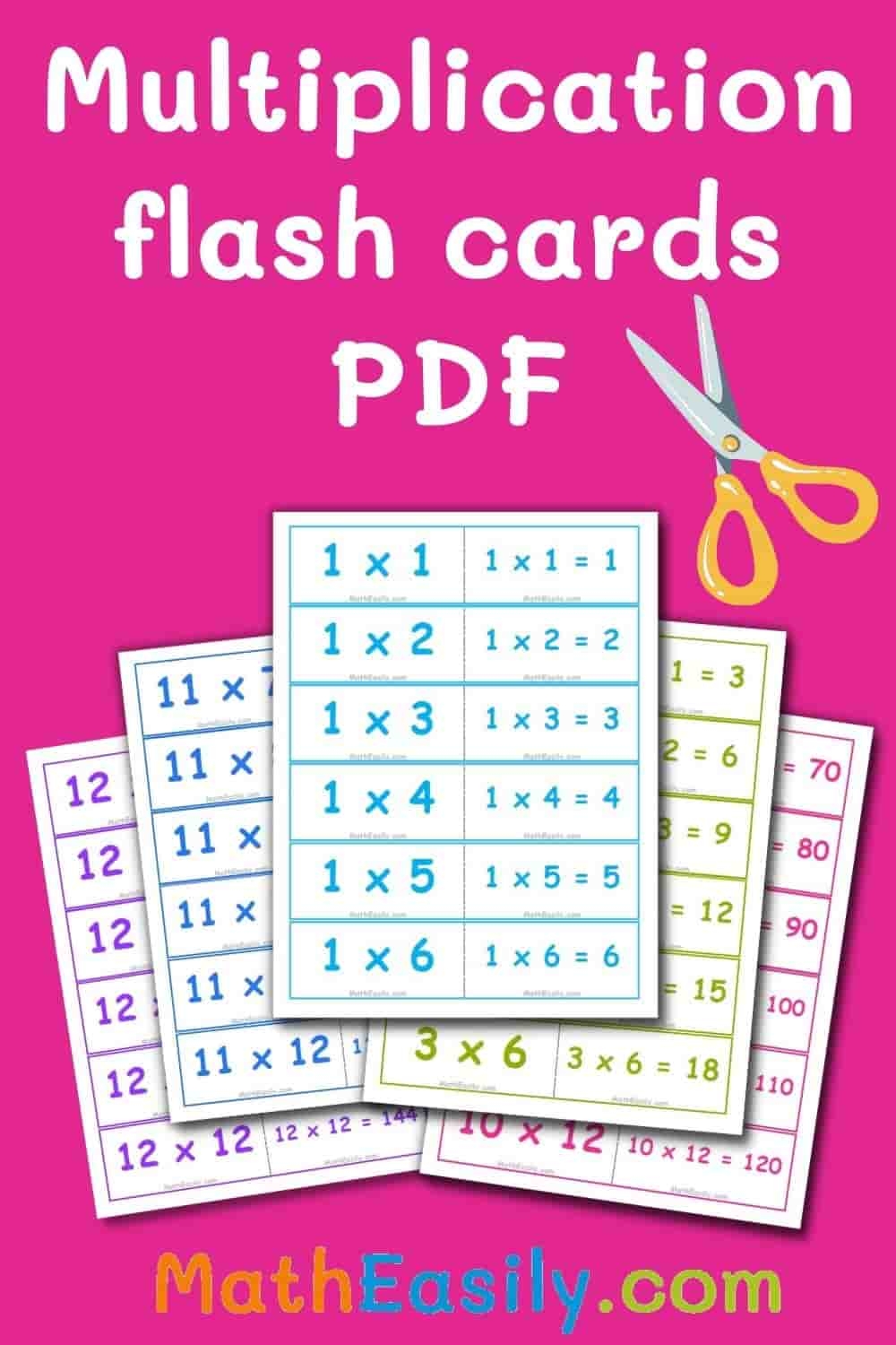 Math Flash Cards ONLINE Printable