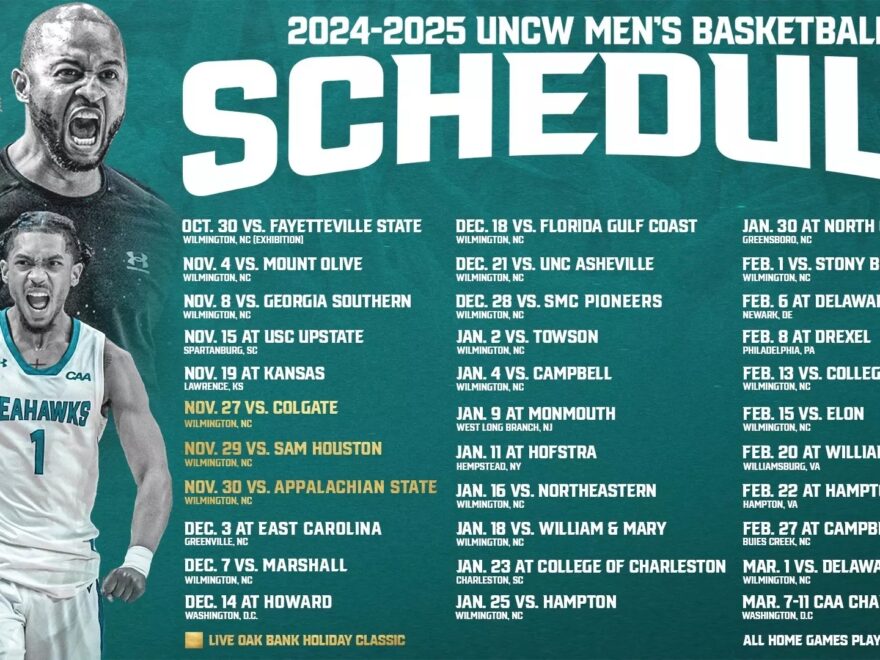Men s Basketball Completes 2024 25 Schedule UNC Wilmington Athletics