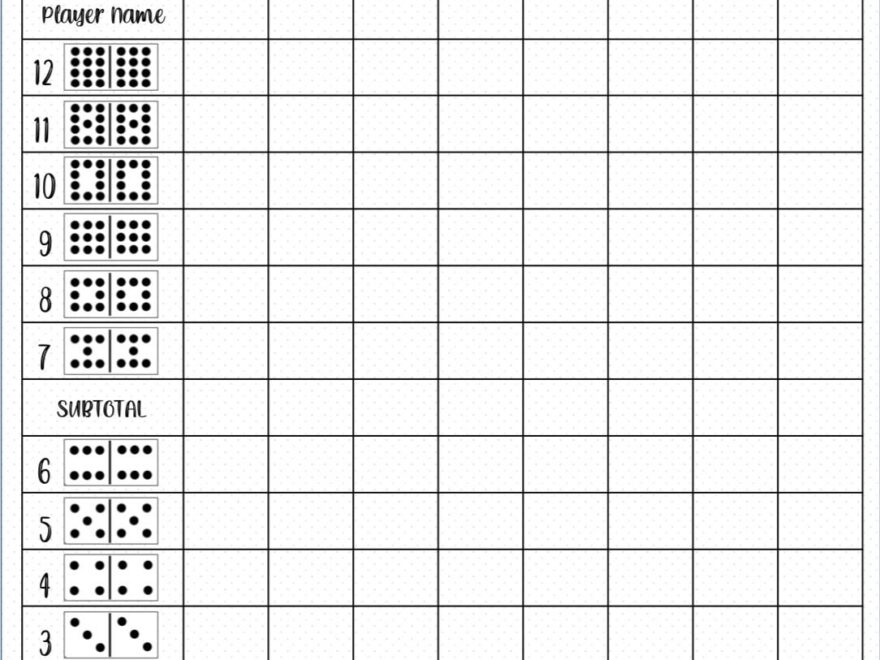 Mexican Train Score Card Mexican Train Scoresheet Mexican Train Score Pads Printable File PDF Download 8 5x11 Etsy UK