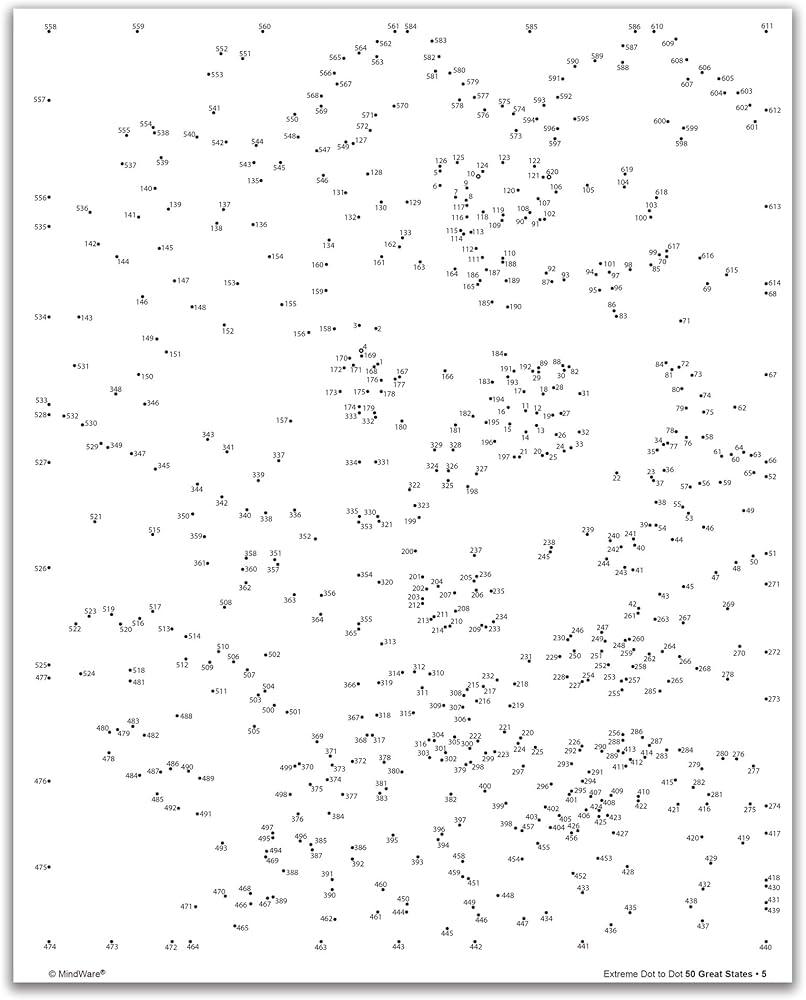 Extreme Dot To Dot Printables 1000 Dots