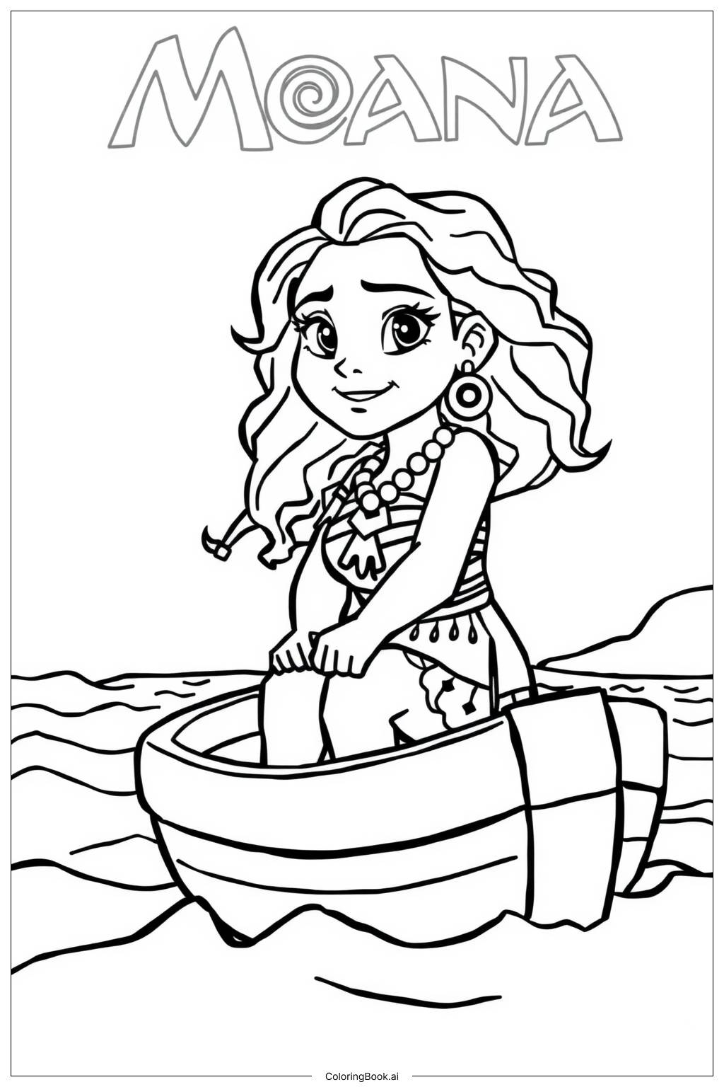 Moana Boat Sail Printable Free