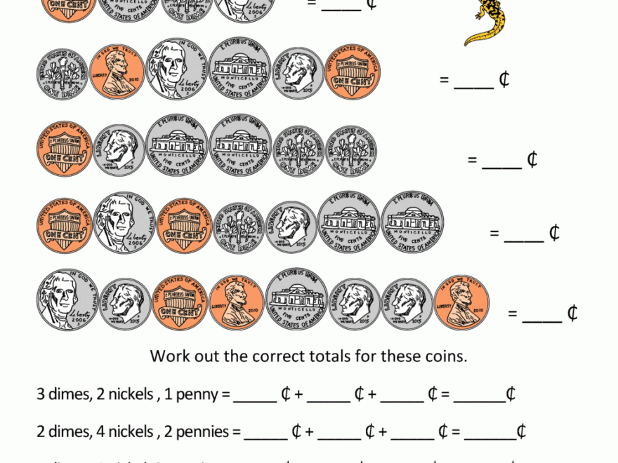 Money Worksheets For 2nd Grade