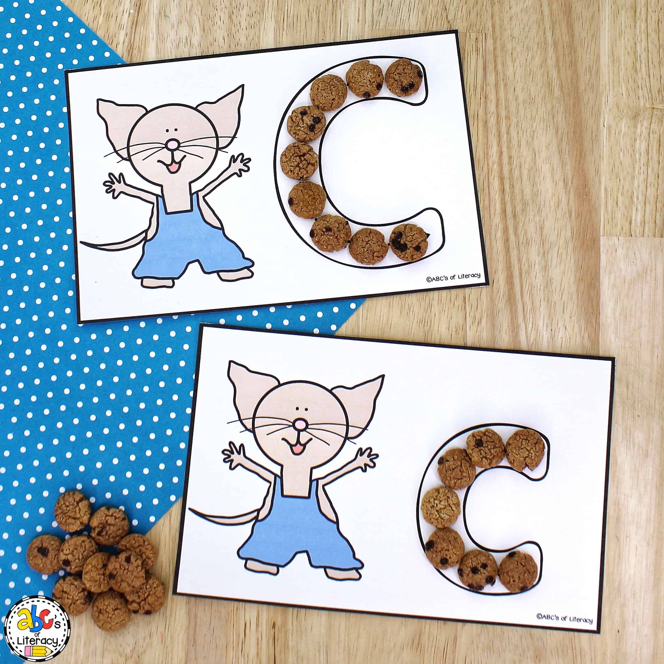 Mouse And Cookie Letter Cards Letter Recognition Activity