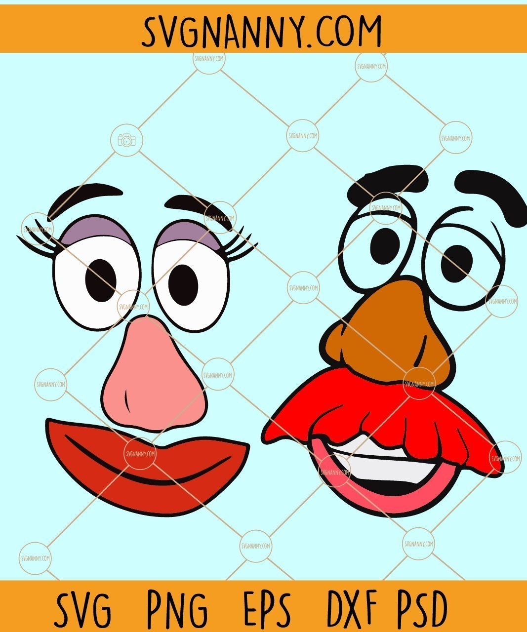 Costume Mr And Mrs Potato Head Face Printables