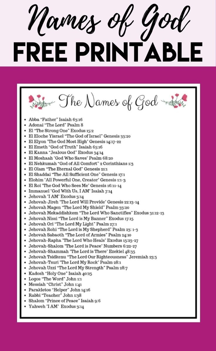 Names Of God