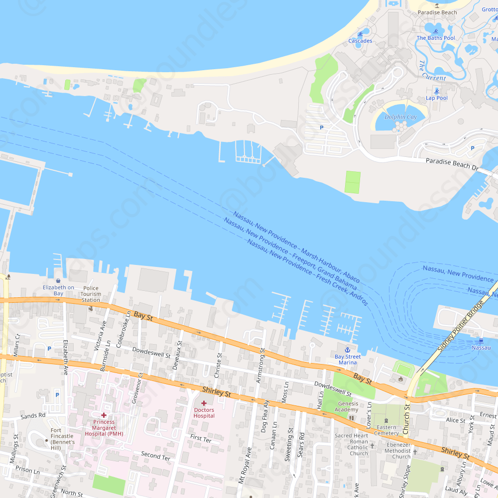 Nassau Modern Atlas Vector Map Boundless Maps