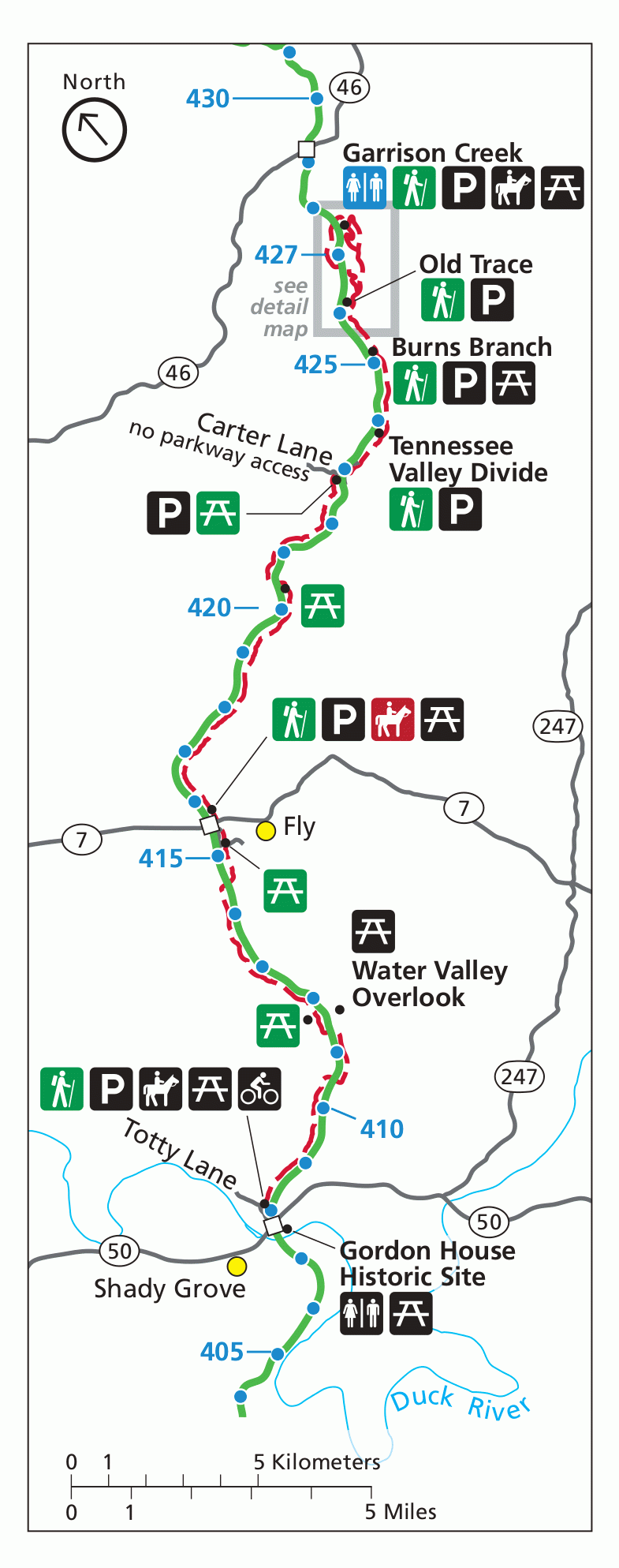 Natchez Trace NPMaps Just Free Maps Period 