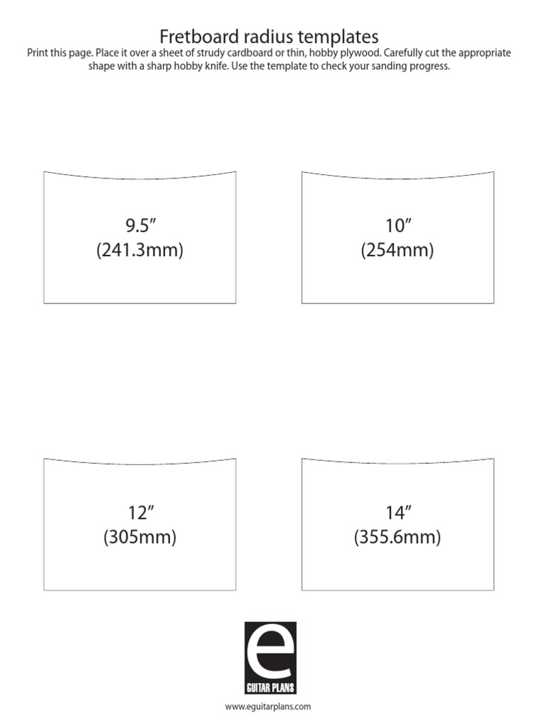 Need A Set Of Neck Radius Gauges Pickguardian Worksheets Library