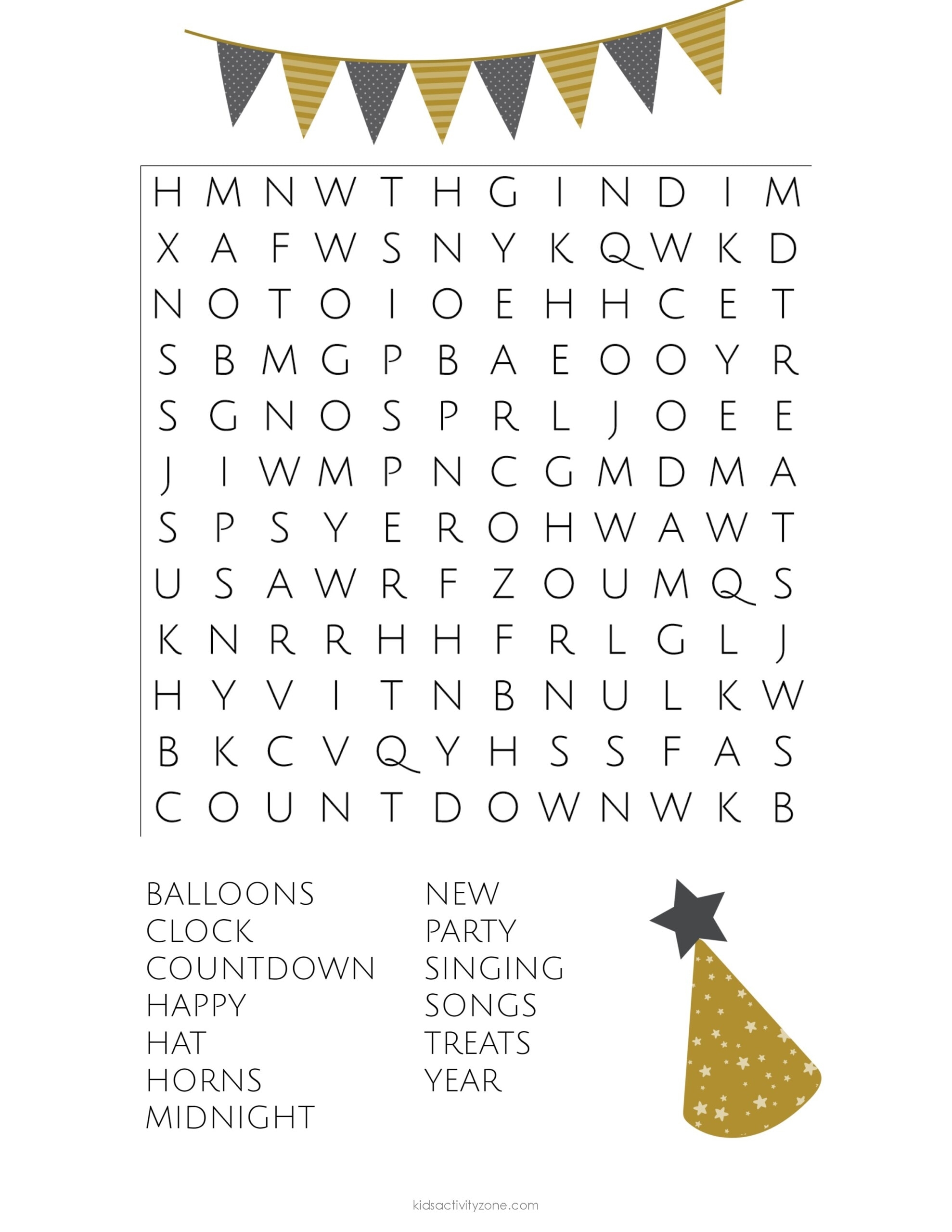 New Year s Eve Activities For Kids FREE Kids Activity Zone