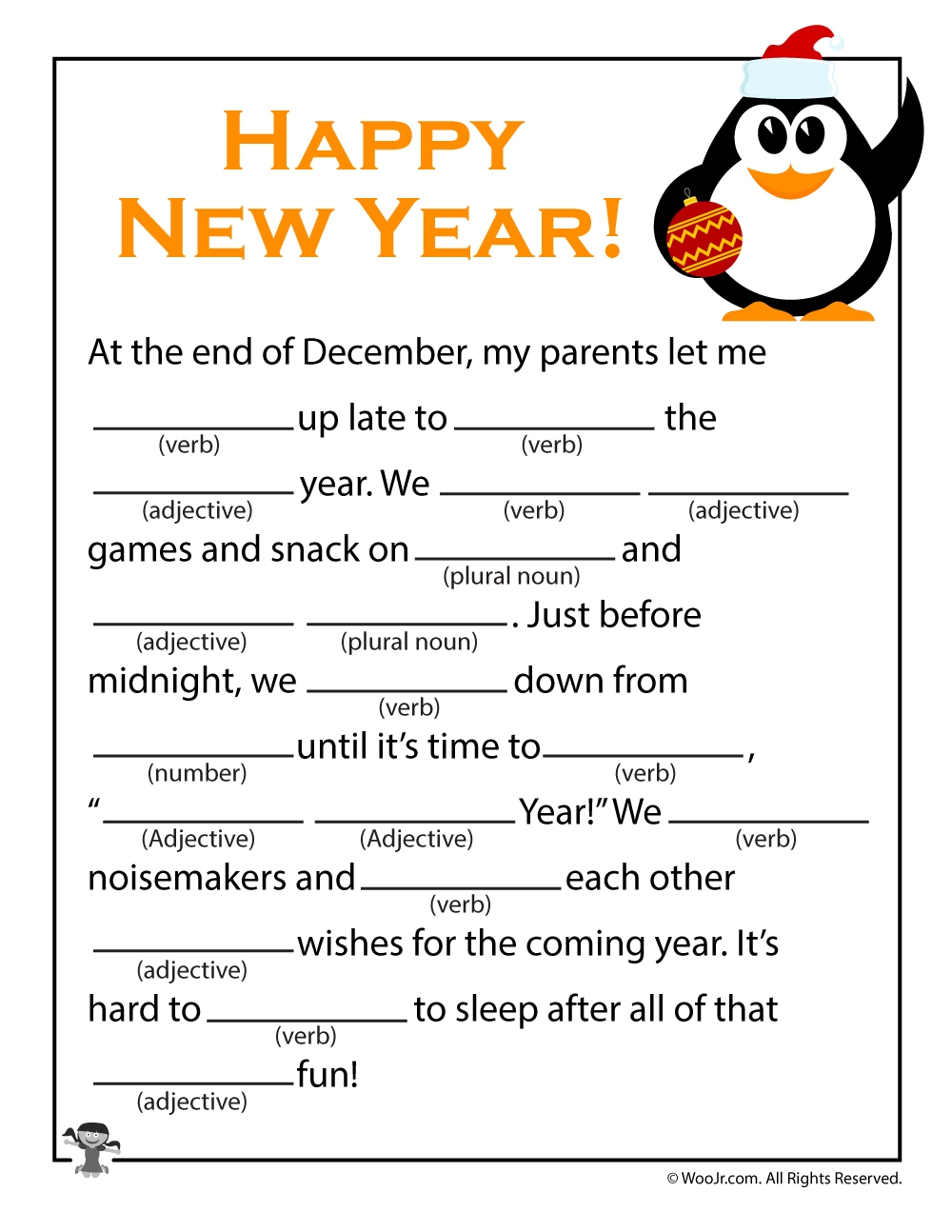 New Years Eve Printable Games